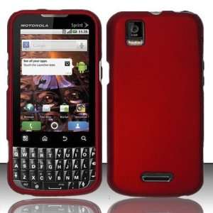 Motorola XPRT MB612 (Sprint) Rubberized Case Cover Protector   Red 