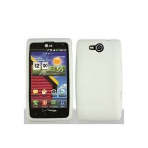  HHI LG VS840 Lucid 4G Silicone Skin Case   White (Package 