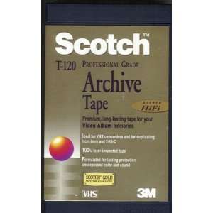   120 Professional Grade Archive VHS Hi Fi Video Tape Electronics