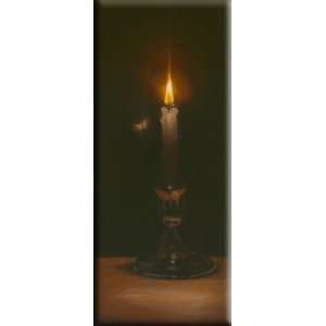  Candle and Moth 13x30 Streched Canvas Art by Elliott 