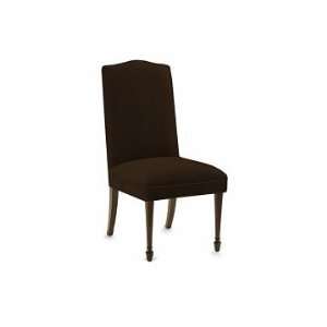 Williams Sonoma Home Morgan Side Chair, Cotton Herringbone, Chocolate 