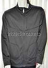 Mens Gray FILA Fleece Sport Jacket w Media Pocket Size Large L NEW w 
