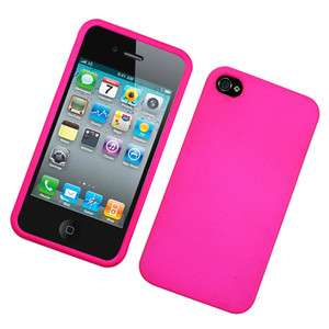 Apple iPhone 4 Texture Hot Pink Hard Cover Phone Case  