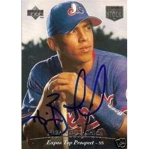   Hiram Bocachica Signed Montreal Expos 1995 UD ML Card 