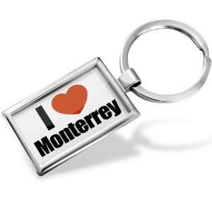 Keychain I Love Monterrey region Mexico, North America   Hand Made 