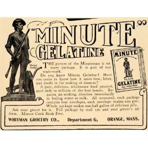   Box Minuteman Whitman Grocery   Original Print Ad