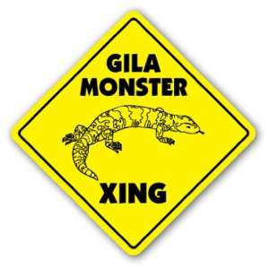  GILA MONSTER CROSSING Sign xing gift novelty lizard desert 