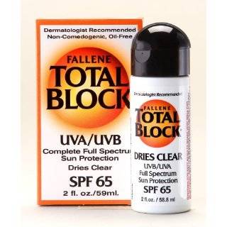 Fallene Total Block UVA/UVB Complete Full Spectrum Sun Protection, SPF 