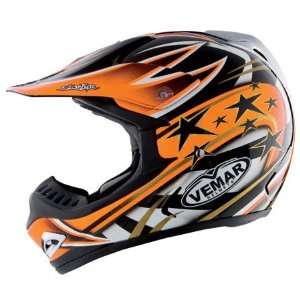  Vemar VRX5 Predator Full Face Helmet X Small  Orange 