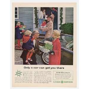  1962 Cities Service Big Gallon Family Christmas Print Ad 