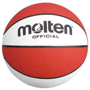 Molten Red and White Rubber 29.5 Basketball  Sports 