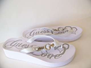 Guess Sandals Flip Flops GF Marla WHITE MORE GUESS HERE  