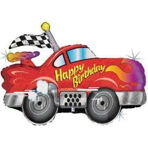    Birthday Balloons 34 Happy Birthday Car Holograph Toys & Games