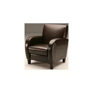    San Antonio Dark Brown Bicast Leather Accent Chair