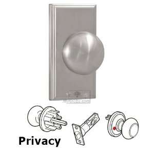  Elegance privacy knob   woodward plate with impresa knob 