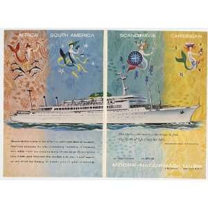   Lines Cruise Ship Double Page Print Ad (10755)