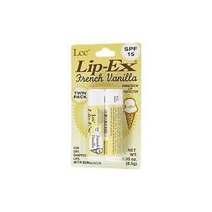 Lip Ex SPF 15 French Vanilla   For Dry Chapped Lips, 2 pk