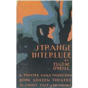   Strange Interlude (Broadway)   Movie Poster   27 x 40