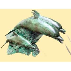   Galleries SRB46174 3 Dolphins Fountain Bronze