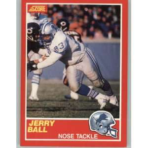  1989 Score #169 Jerry Ball RC   Detroit Lions (RC   Rookie 