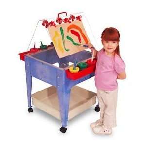  Youth Paint & Dry Mobile Easel w/ Casters Toys & Games