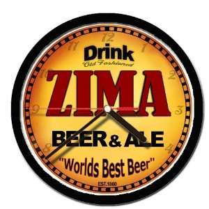  ZIMA beer and ale cerveza wall clock 