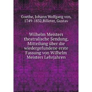  Wilhelm Meisters theatralische Sendung, Mitteilung Ã¼ber 