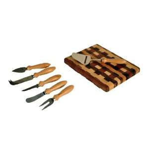  Hors Doeuvres Cutlery Set w/ Checked Board Kitchen 