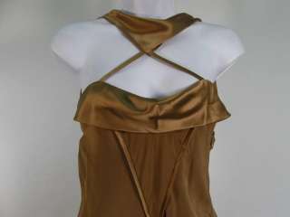 MENDEL Taupe Sleeveless Full Length Dress Gown 6  