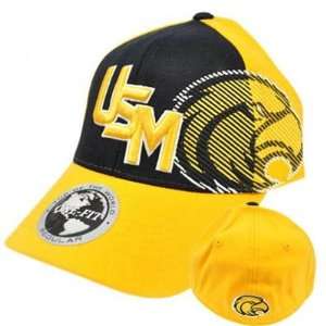  NCAA USM Southern Miss Eagles Top of World Black Yellow 