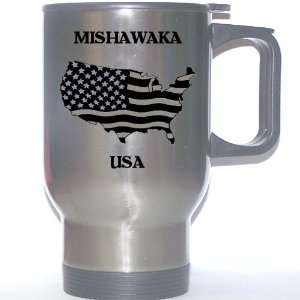  US Flag   Mishawaka, Indiana (IN) Stainless Steel Mug 