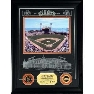  AT&T Park San Francisco Giants Archival Etched Glass 