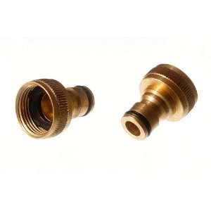 TAP ADAPTOR SNAP FIT 13MM HOSE FITTING SOLID BRASS