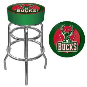 Milwaukee Bucks NBA Padded Swivel Bar Stool
