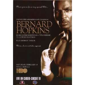  2005 Bernard Hopkins vs Howard Eastman Boxing 27 x 40 