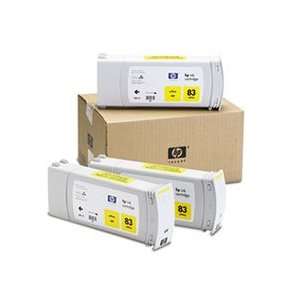  C5075A (HP 83) Ink, 1312 Page Yield, 3/Pack, Yellow 