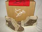 100% AUTHENTIC NEW WOMEN LOUBOUTIN LOUIS WOMAN FLAT VEAU HIGHTOP 