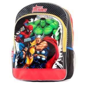  Marvel Heroes Spiderman Hulk Backpack   Super Heroes 
