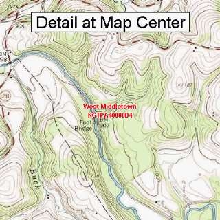  USGS Topographic Quadrangle Map   West Middletown 