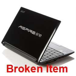 Acer Aspire One D255 Intel Atom 1.66GHz BROKEN   Black 099802341428 