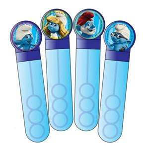 The Smurfs Birthday Party Bubble Tubes x 4  