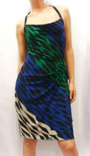 NWT BCBG Max Azria Cowl Twist Printed Jersey Dress S  