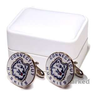 Connecticut Huskies NCAA Logod Executive Cufflinks w/ Jewelry Box by 