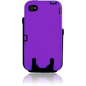 iPhone 4 Hybrid Dual Protector Case + Holster Clip with Rotatable Clip 