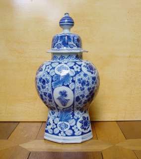 Fine Large Dutch Delft Vase Mille Fleurs 18th C.  