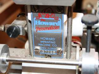 Howard Personalizer Imprinting Stamper 45PN Machine Foil Pneumatic 