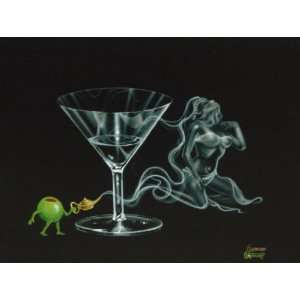   Godard   I Dream of Martini Genie Canvas Giclee