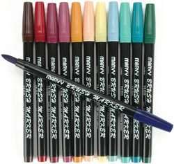 BRUSH MARKERS vivid dye based colors MARVY MATCHABLES  