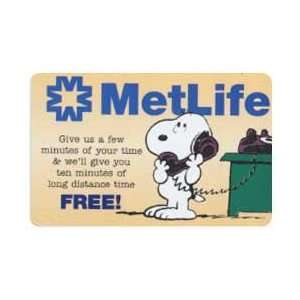   Snoopy on The Telephone MetLife Promo (Cute) SAMPLE 
