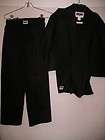 century martial arts karate black uniform jacket pant boys sz 1 10 12 